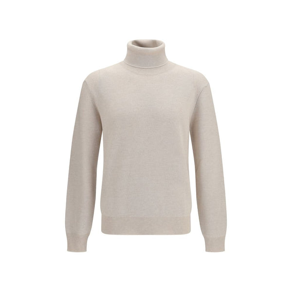 Brioni Beige Cashmere Turtleneck