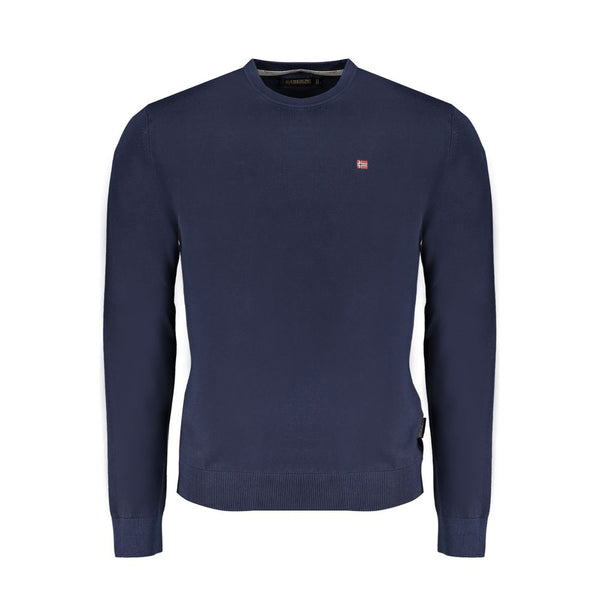 Napapijri Blue Cotton Men Sweater