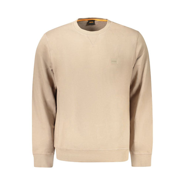 Hugo Boss Brown Cotton Men's Sweatshirt