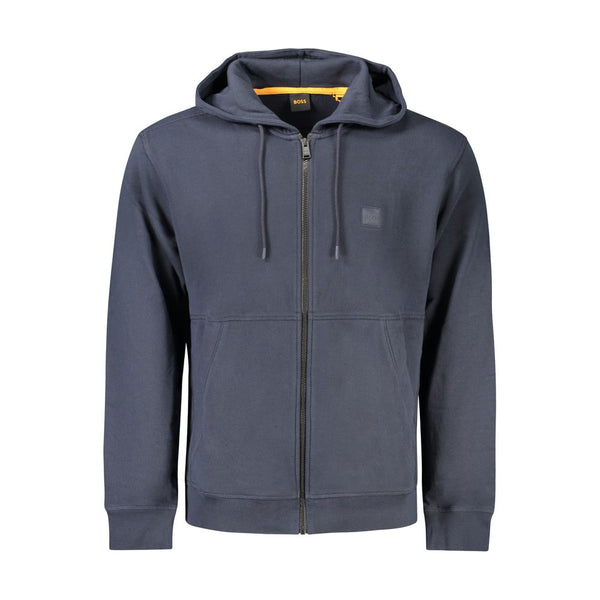 Hugo Boss Blue Cotton Men's Sweatshirt