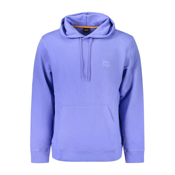 Hugo Boss Blue Cotton Men's Sweatshirt