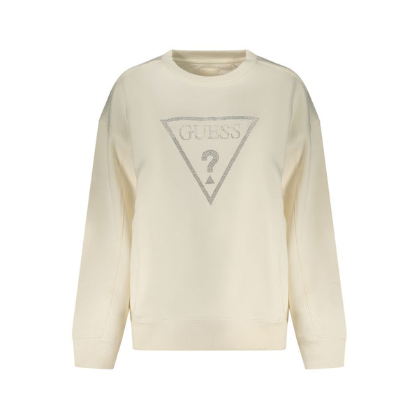 Guess Jeans White Cotton Women Sweatshirt