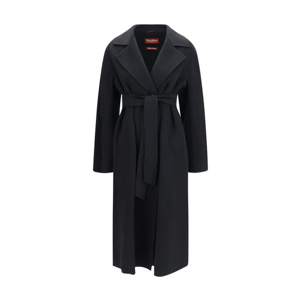 Max Mara Black Wool Oves Aries Coat
