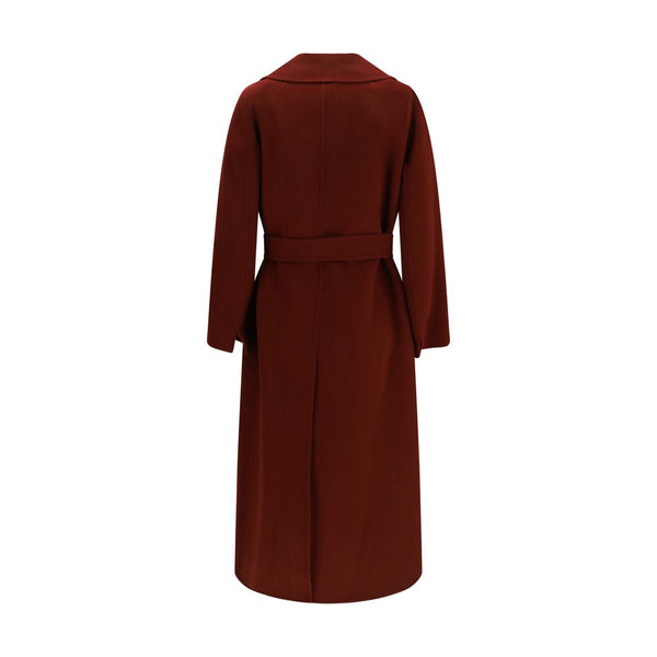 'S Max Mara Bordeaux Wool Oves Aries Coat