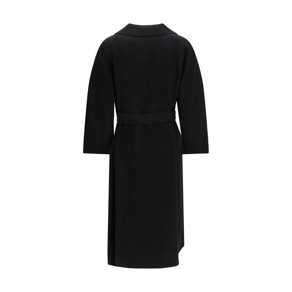 'S Max Mara Black Wool Oves Aries Coat