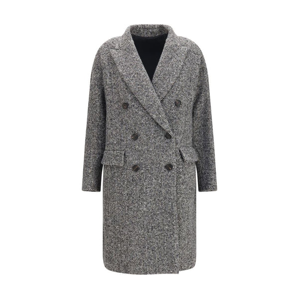 Brunello Cucinelli Gray Wool Oves Aries Coat