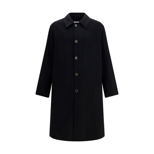MM6 Black Wool Oves Aries Coat