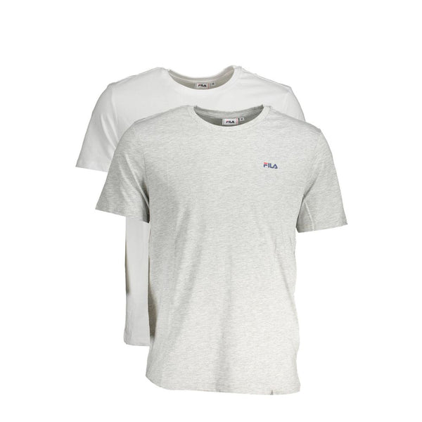 Fila Gray Cotton T-Shirt