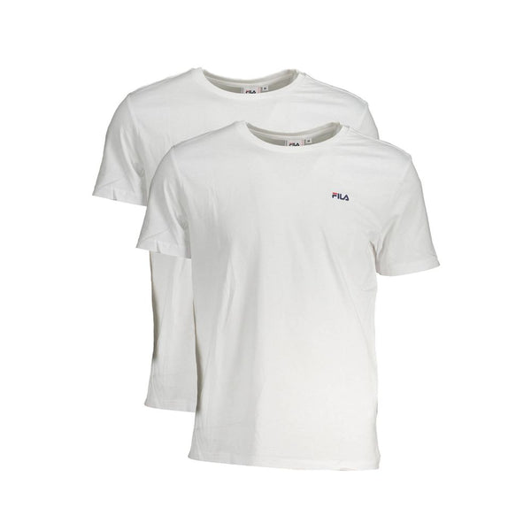 Fila White Cotton T-Shirt