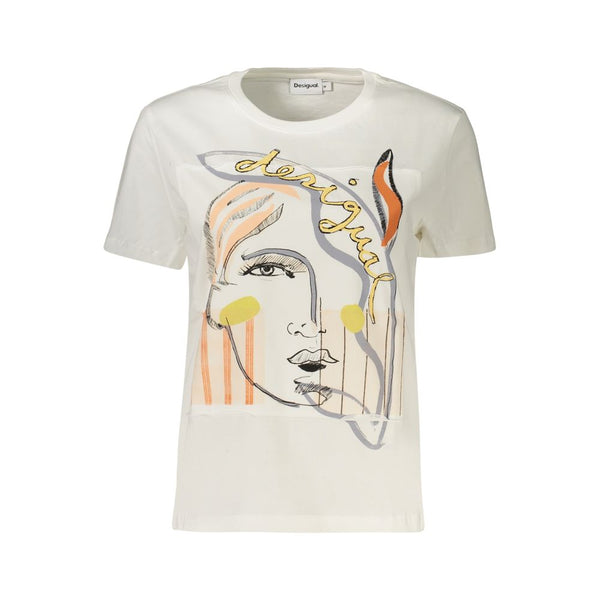 Desigual Bianco Cotton Women's T-Shirt