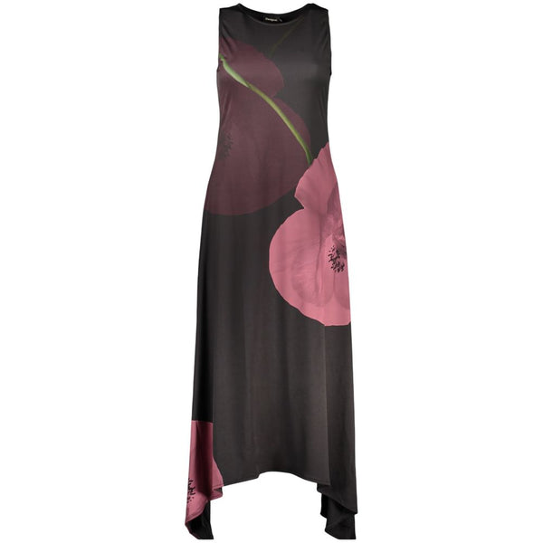Desigual Black Polyester Casual Dress