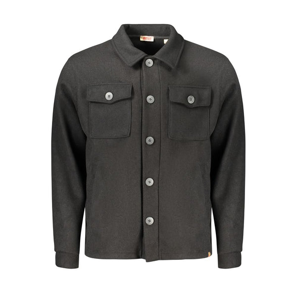 Rifle Black Cotton Mens Shirt
