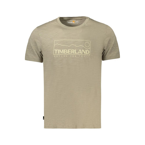 Timberland Verde Cotton Men T-Shirt