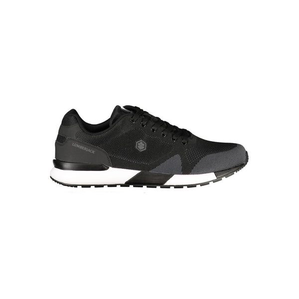 Lumberjack Black Polyester Athletic Sneakers