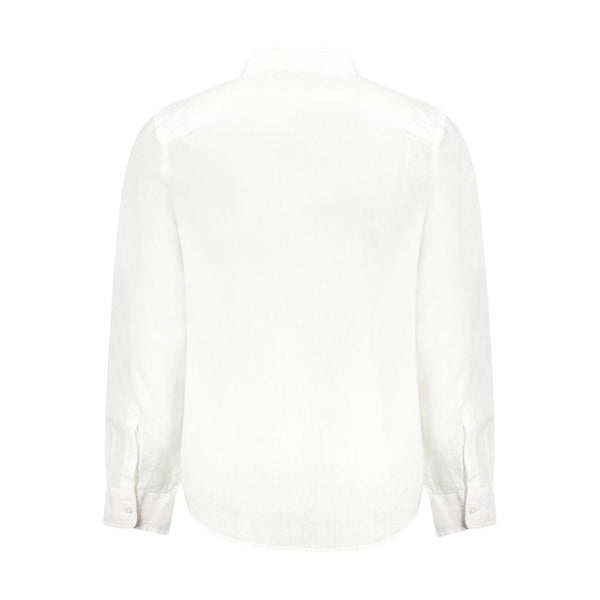 Guess Jeans White Linen Dress Shirt