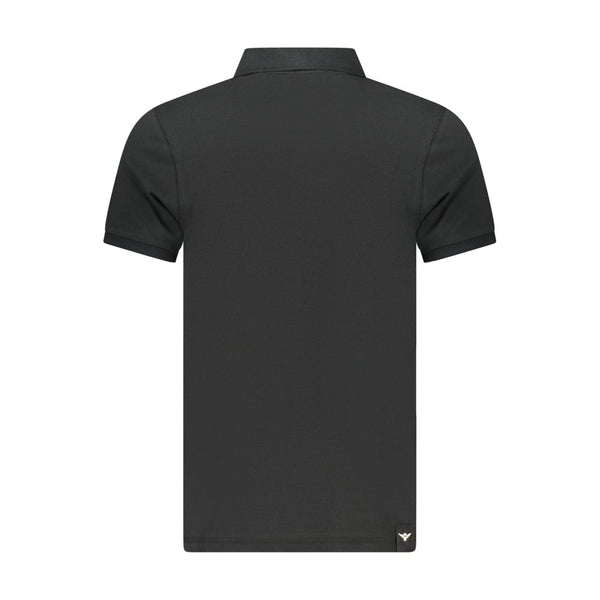 Accademia Militare Black Cotton Men's Polo Shirt
