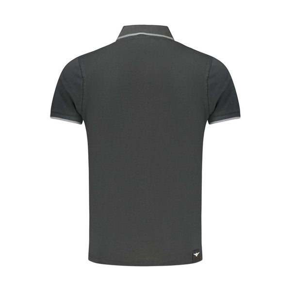 Accademia Militare Black Cotton Polo Shirt