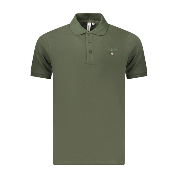 Accademia Militare Green Cotton Men's Polo