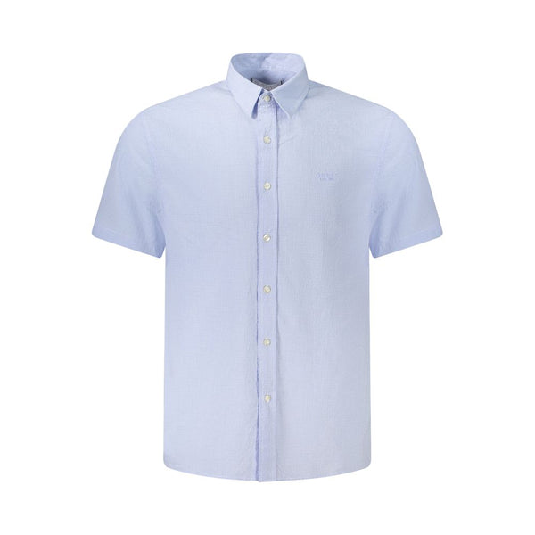 Guess Jeans Blue Cotton Shortsleeve Shirt