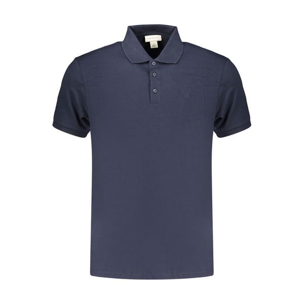 Calvin Klein Blue Cotton Men's Polo Shirt