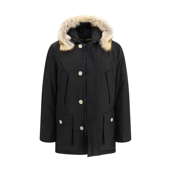 Woolrich Black Polyamide Coat