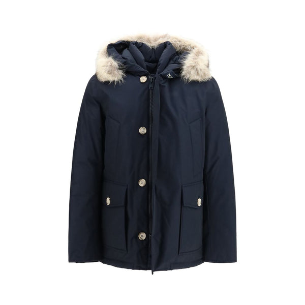 Woolrich Blue Cotton Parka