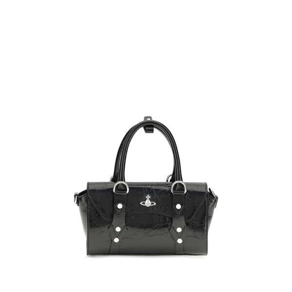 Vivienne Westwood Black Calf Leather Bos Taurus Shoulder Bag