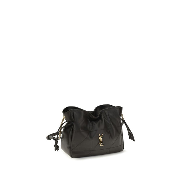 Saint Laurent Black Lamb Ovis Aries Clutch Bag