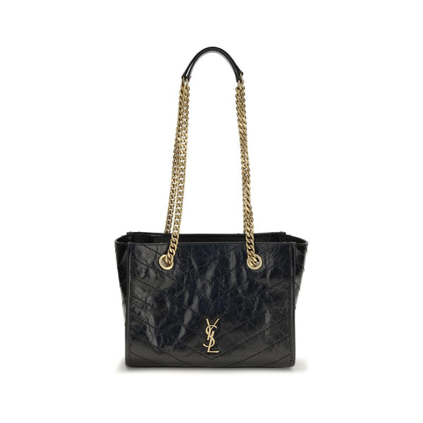 Saint Laurent Black Calf Leather Bos Taurus Shoulder Bag