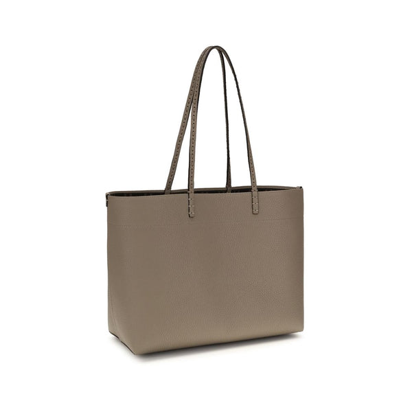 Fendi Beige Calf Leather Bos Taurus Shoulder Bag