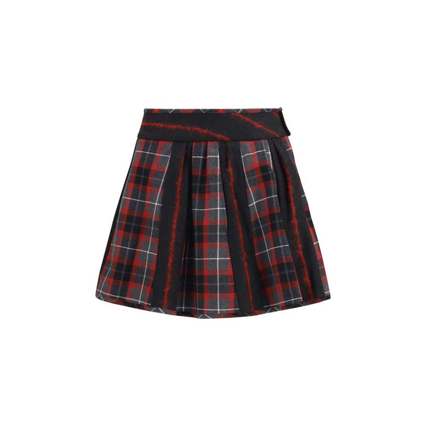 Vivienne Westwood Red Wool Oves Aries Mini Skirt