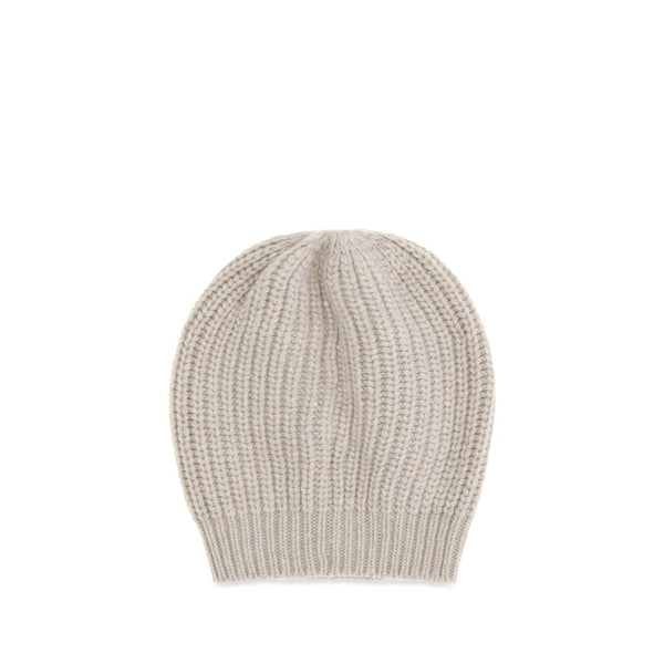 Brunello Cucinelli Beige Silk Beanie