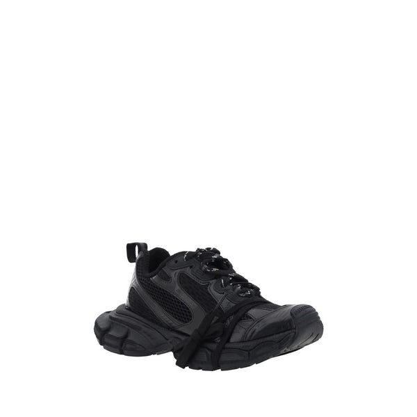 Balenciaga Black Polyurethane Chunky Sneakers