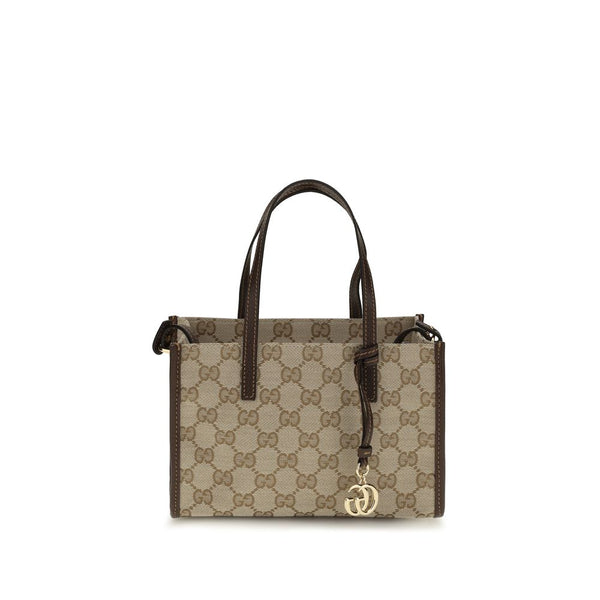 Gucci Beige Cotton Shoulder Bag