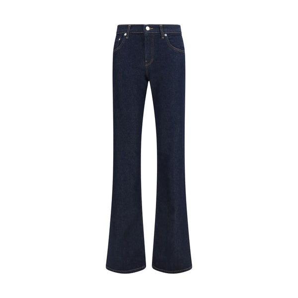 Haikure Blue Cotton Flared Jeans