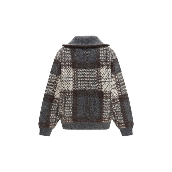 Brunello Cucinelli Gray Mohair Cardigan