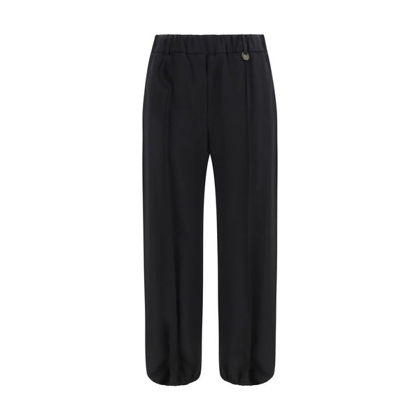 Burberry Black Wool Oves Aries Joggers (Workout Pants)