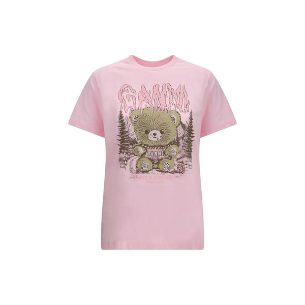 Ganni Multicolor Cotton T-Shirt