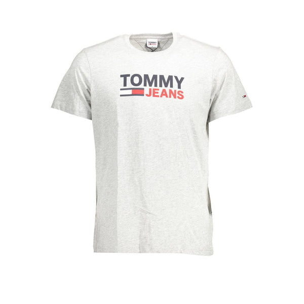 Tommy Hilfiger Grigio Organic Cotton Mens T-Shirt