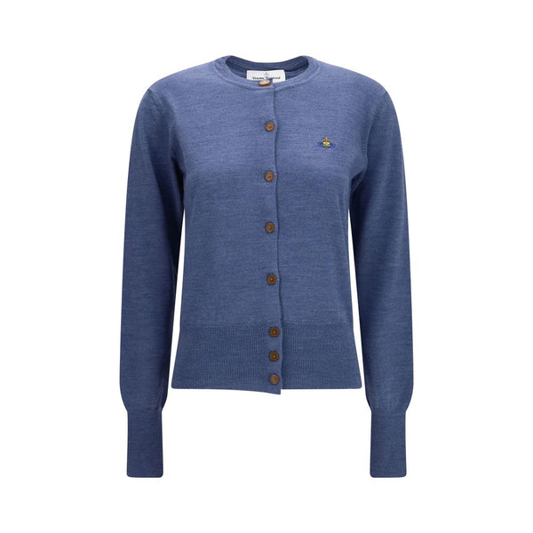Vivienne Westwood Blue Wool Oves Aries Cardigan