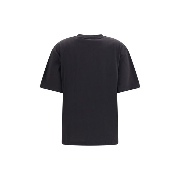 Ganni Gray Cotton T-Shirt