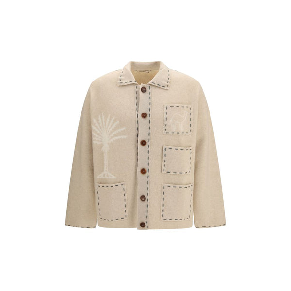 Baziszt Beige Cashmere Cardigan