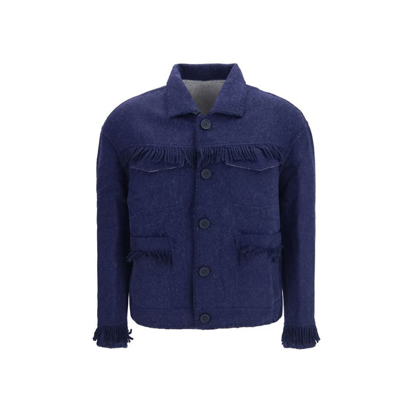 Baziszt Blue Alpaca Vicugna Pacos Full-Length Jacket