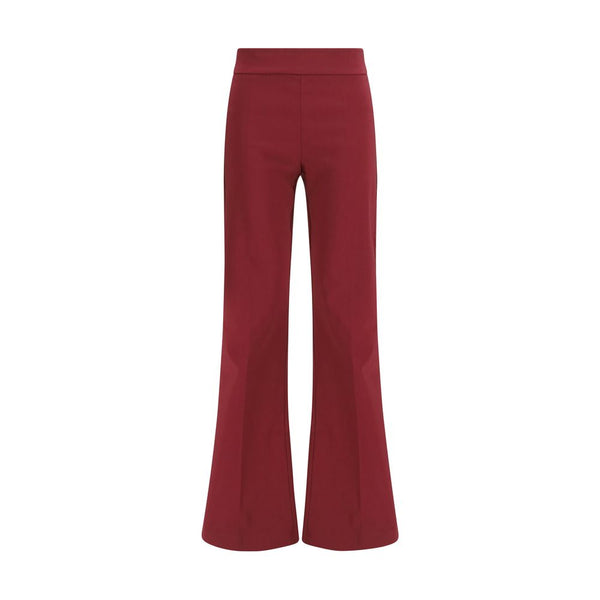Avenue Montaigne Bordeaux Viscose Casual Pants