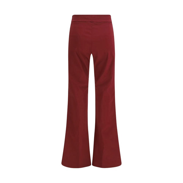 Avenue Montaigne Bordeaux Viscose Casual Pants