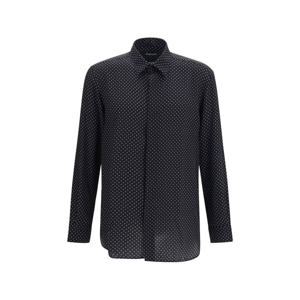 Tom Ford Black Silk Pattern Shirt