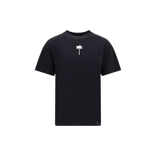 Palm Angels Black Cotton T-Shirt