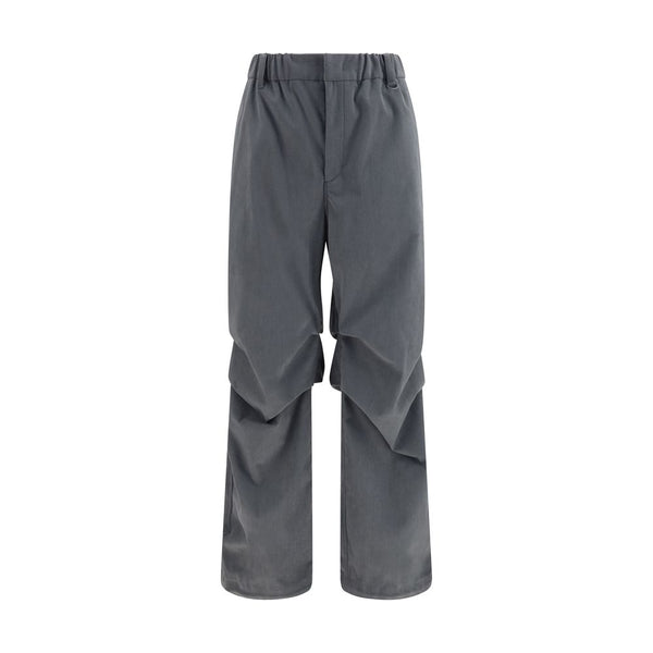 LAMINAR Gray Polyester Casual Pants