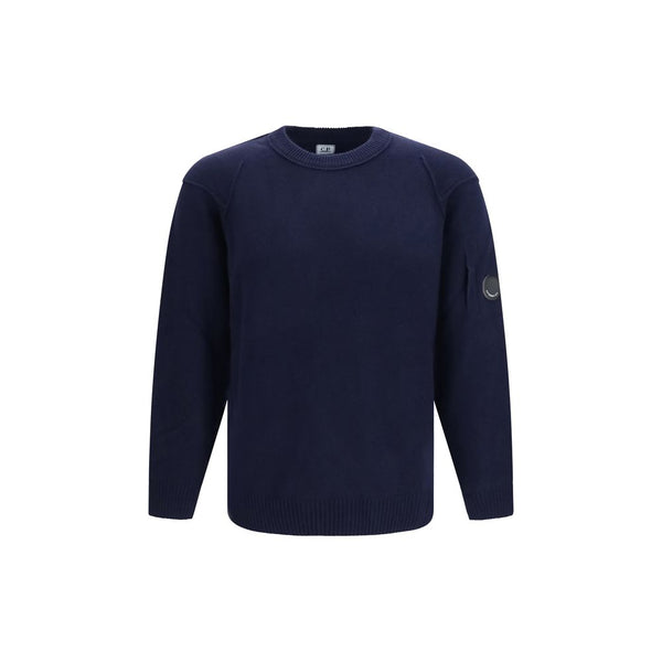 C.P. Company Blue Wool Oves Aries Sweatshirt