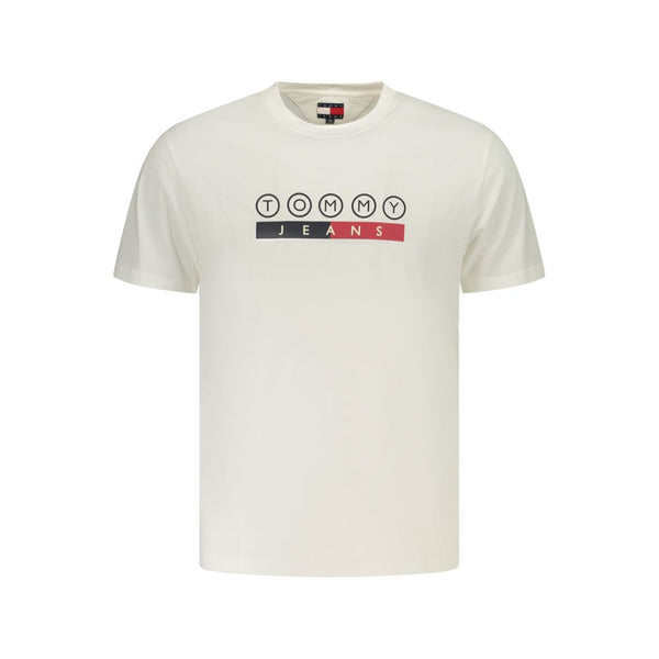 Tommy Hilfiger White Cotton Men's T-Shirt
